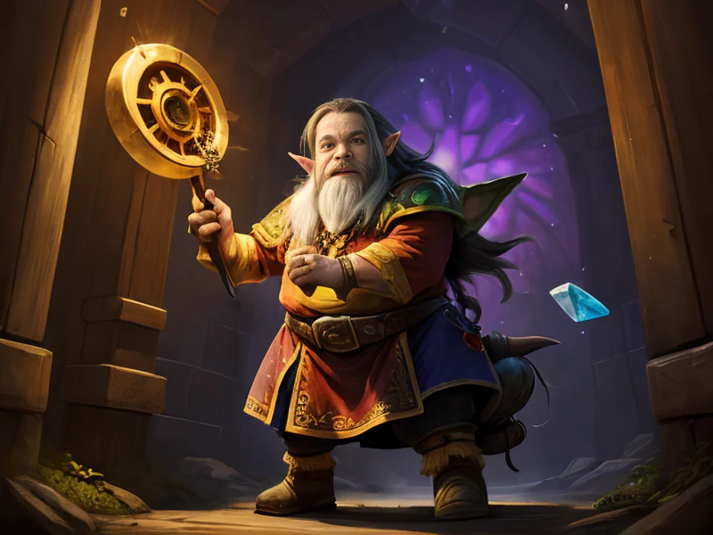 Deceptive (Dwarf:1.35), Spellbreaker, A crystal monocle projecting tactical glyphs, dynamic angle