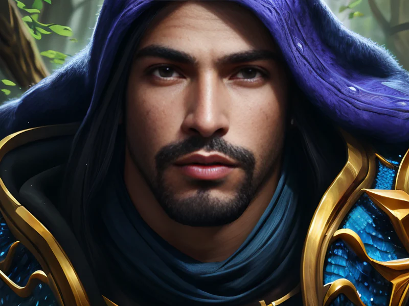 Ascendant Human male, Latino, Assassin, Skin covered in fine scales that shimmer like oil, dynamic angle