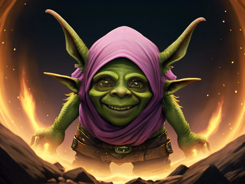 Dawnlit (Goblin:1.35), Sentinel, A veil of ash drifting from their shoulders, medium close-up, very powerful creature
