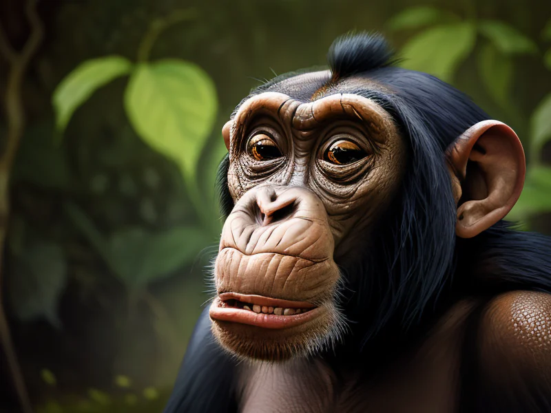 (bizarre mix between a Toad and a Chimpanzee:1.35), distorted, malformed, abnormality, in the wild, in nature