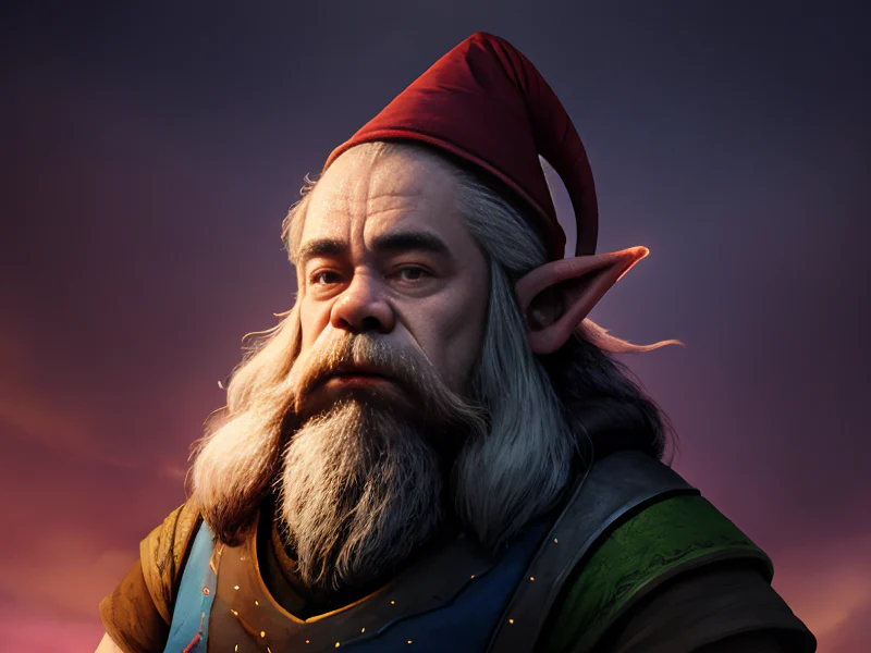 Wise (Dwarf:1.35), Hunter, A luminous line running from forehead to sternum, three-quarter view
