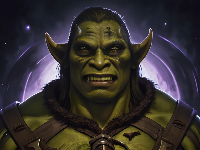 Voidborn (Orc:1.35), Myrmidon, With a seductive posture and a mysterious smile, full-body shot