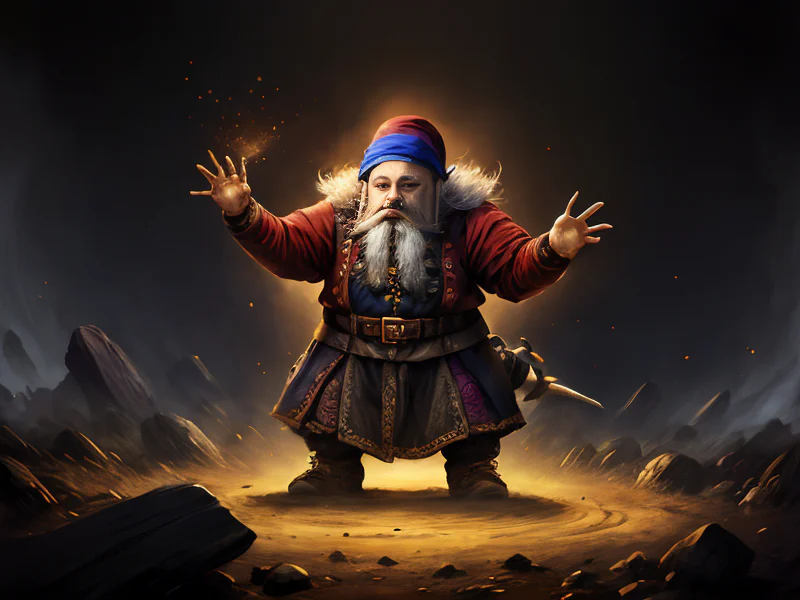 Voidborn (Dwarf:1.35), Gunslinger, A swarm of spectral hands reaching from the ground, three-quarter view