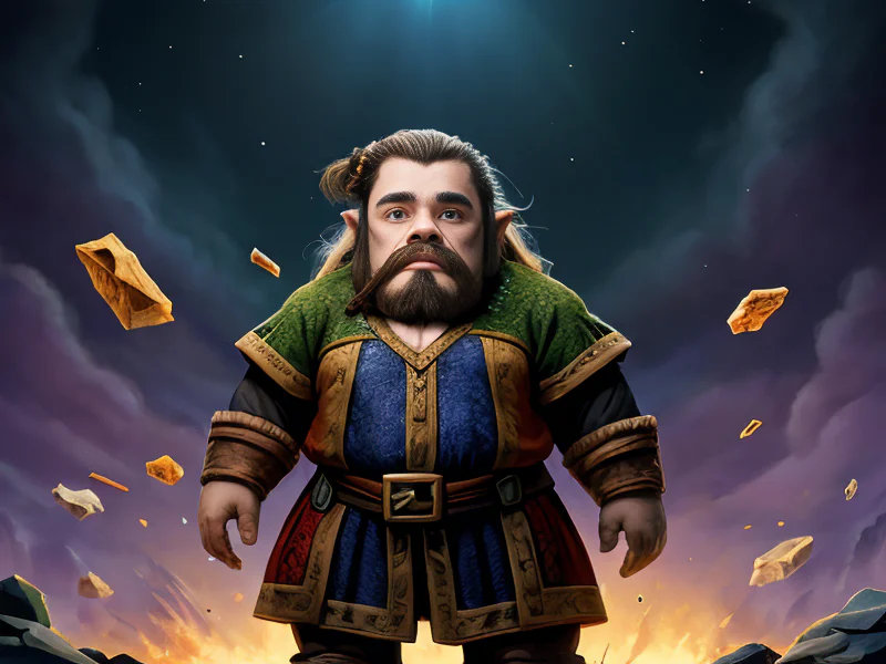 Star-touched (Dwarf:1.35), Sentinel, Hair braided around fragments of polished bone, waist-up shot