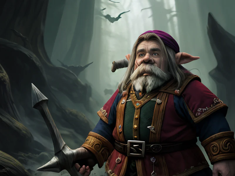 Eccentric (Dwarf:1.35), Runemaster, A veil of ash drifting from their shoulders, waist-up shot