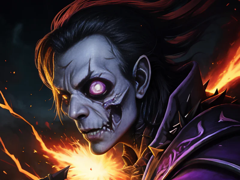 Windscarred (Undead:1.35), Shadow Priest, A sword carrying a line of glowing text along its edge, close-up portrait