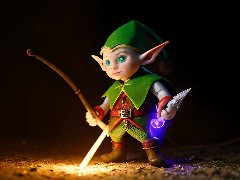 Cold-hearted (Elf:1.35), Wizard, A whip formed from linked segments of glowing bone, dynamic angle