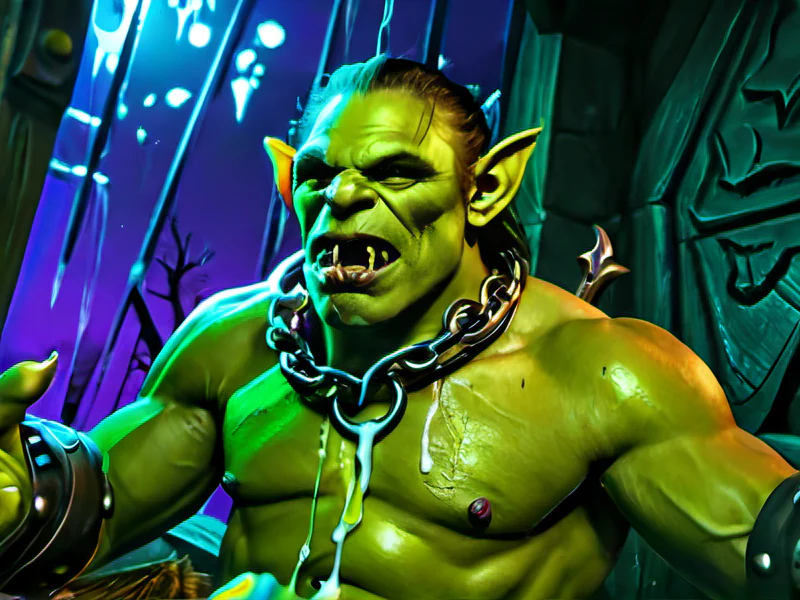 Resourceful (Orc:1.35), Hunter, A collar of floating iron links, dynamic angle