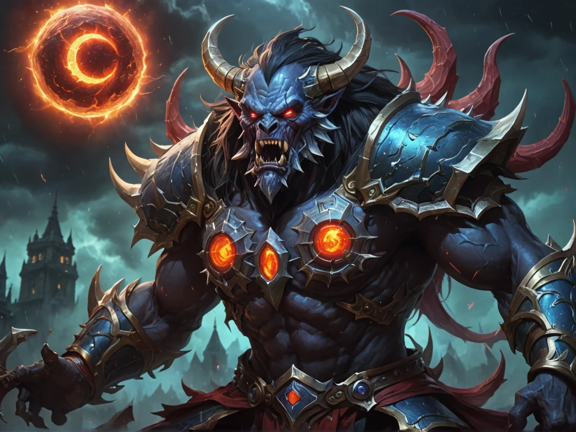 Resilient (Air Elemental:1.1), dark storm spirit, crackling core, jagged vapor limbs, A buckler that projects a translucent hexagonal barrier, close-up portrait, blood moon sky, weak