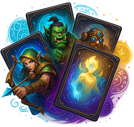 Procedurally generated unique cards with their own art, stats, and bonuses